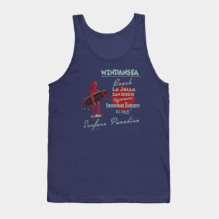 Windansea Beach Surfer Vintage Tank Top